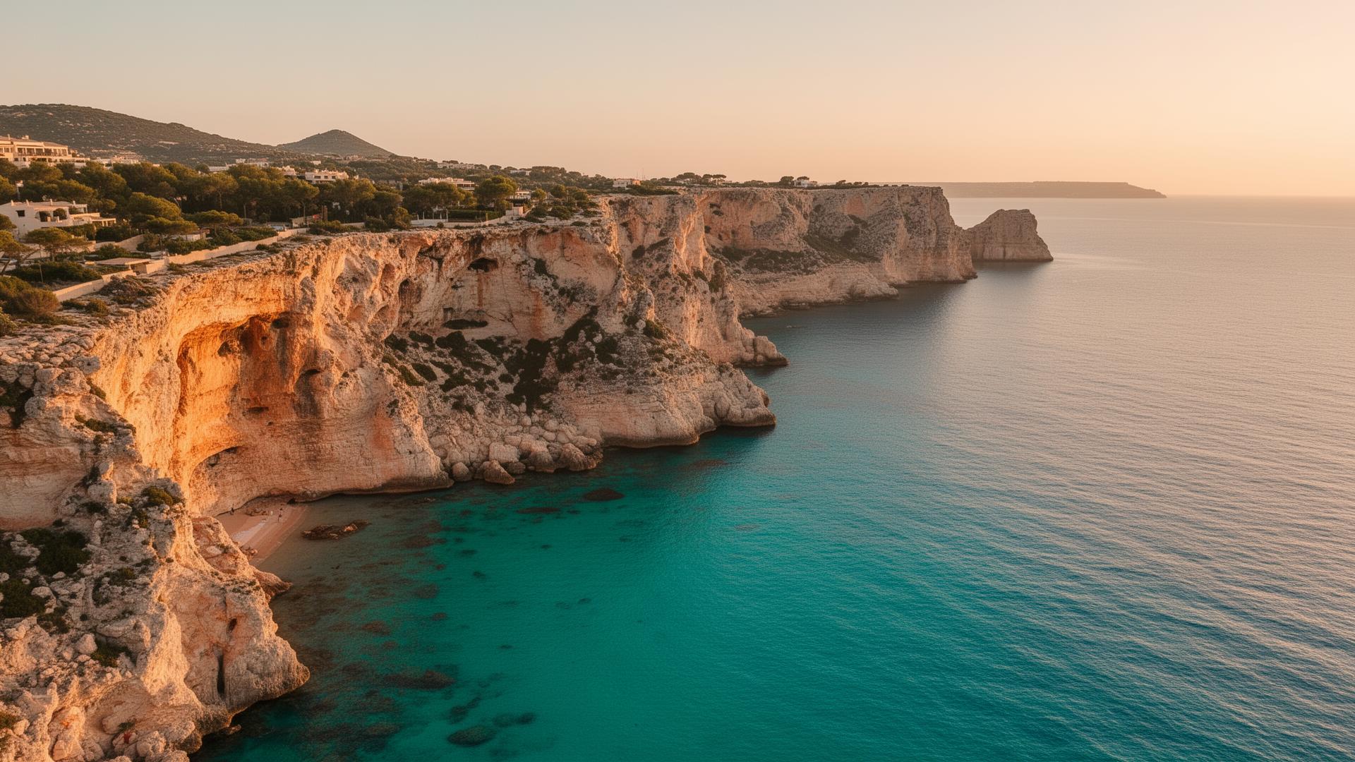 Mallorca Küste bei Sonnenuntergang